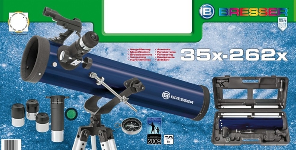 Телескоп Bresser Junior 76/700 с кейсом - Фото 10