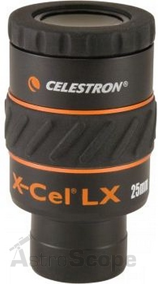 Окуляр Celestron 25мм X-Cel LX, 1.25" - Фото 1