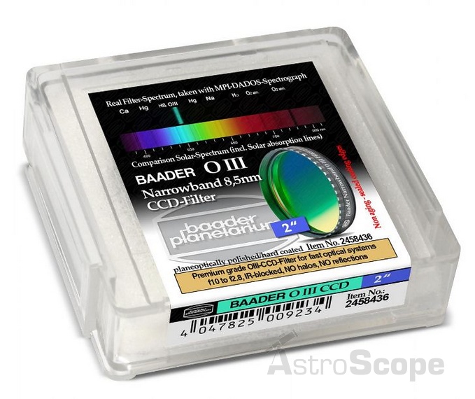 Фильтр Baader Planetarium O-III CCD (8.5нм), 2" - Фото 2